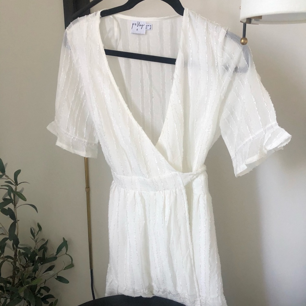 Princess Polly Sally Moon Mini Wrap Dress